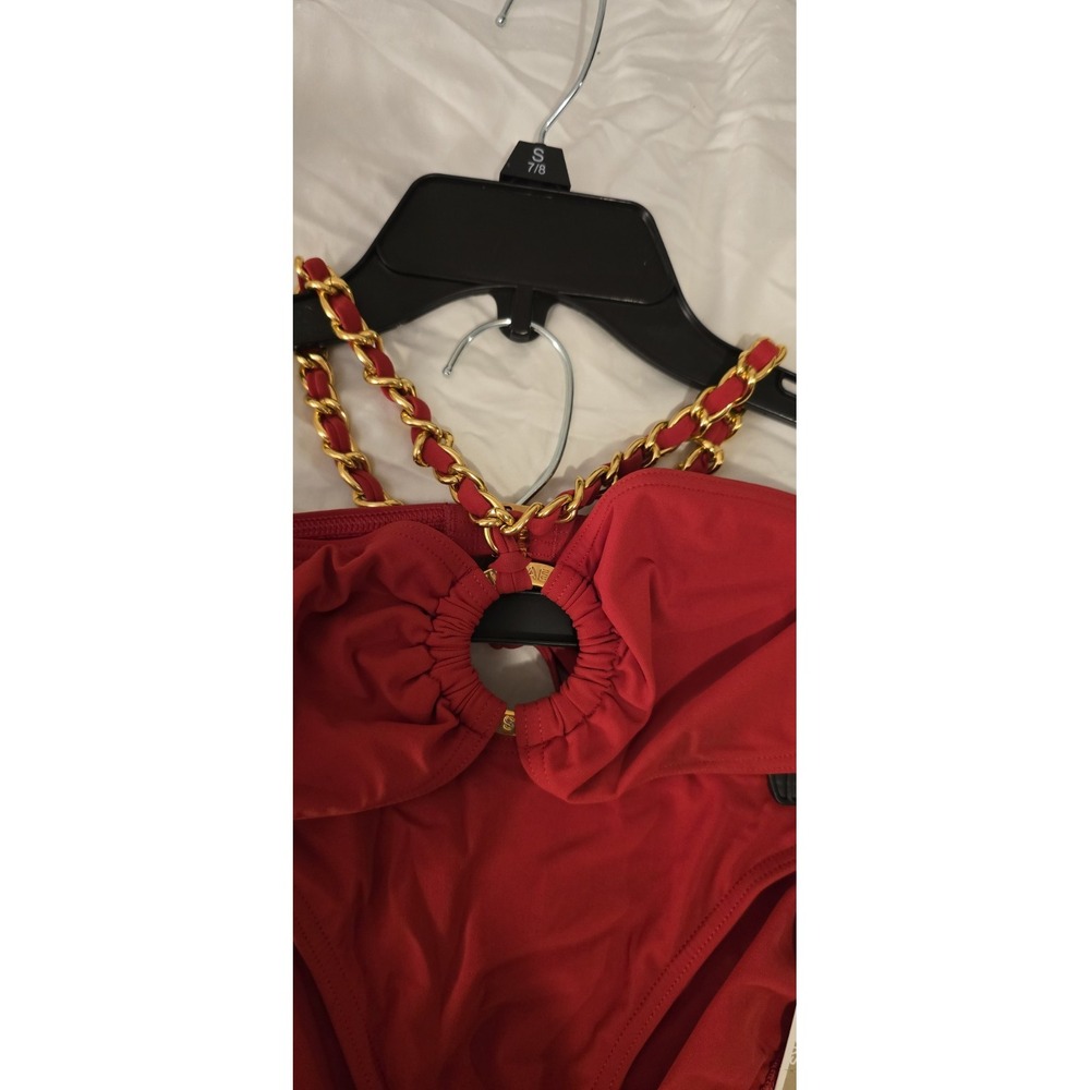 NEW Michael Kors Bikini Red Size 6 retail $149